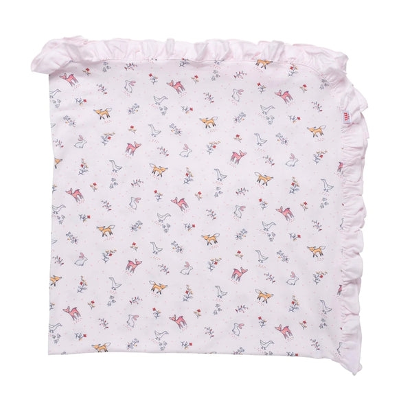 Woodsy Tale Modal Soothing Swaddle Blanket, Pink