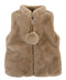 Zip Front Mocha Puff Vest