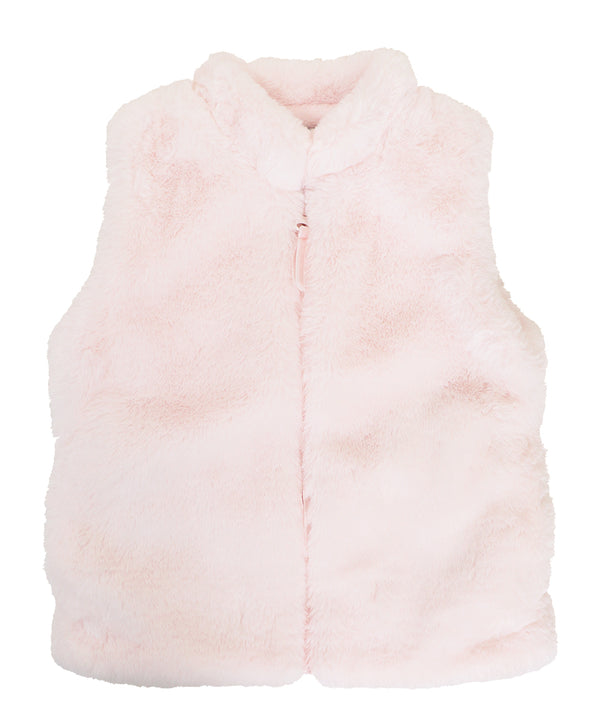 Zip Up Vest, Pink Cotton Candy