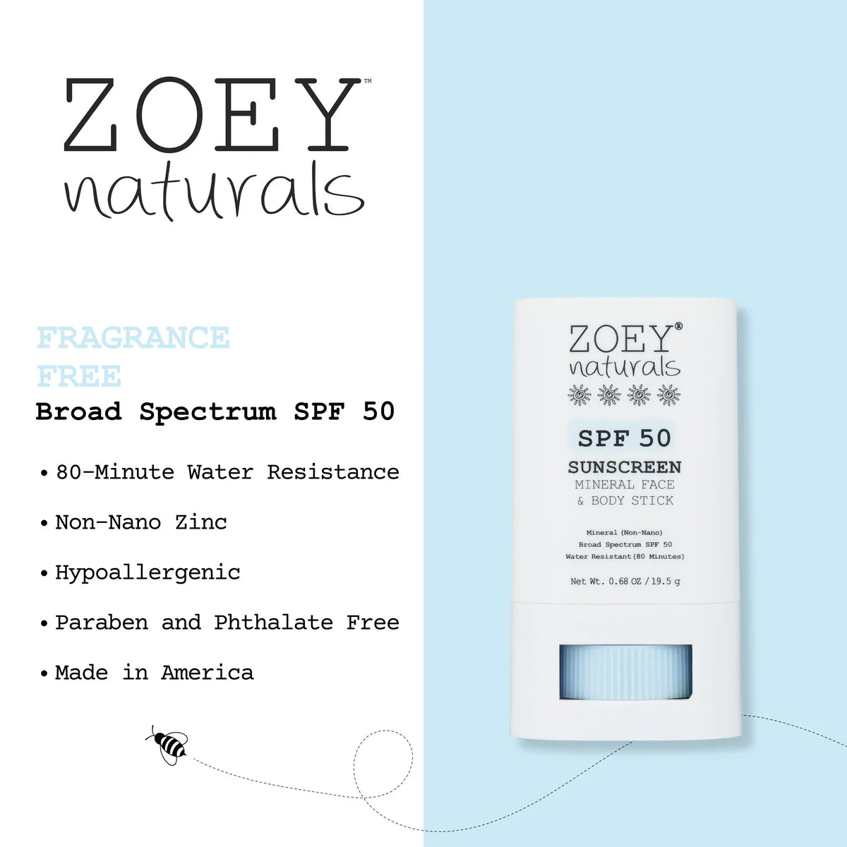 SPF 50 Mineral Sunscreen Stick
