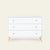 Austin 3-Drawer Dresser, White/Natural