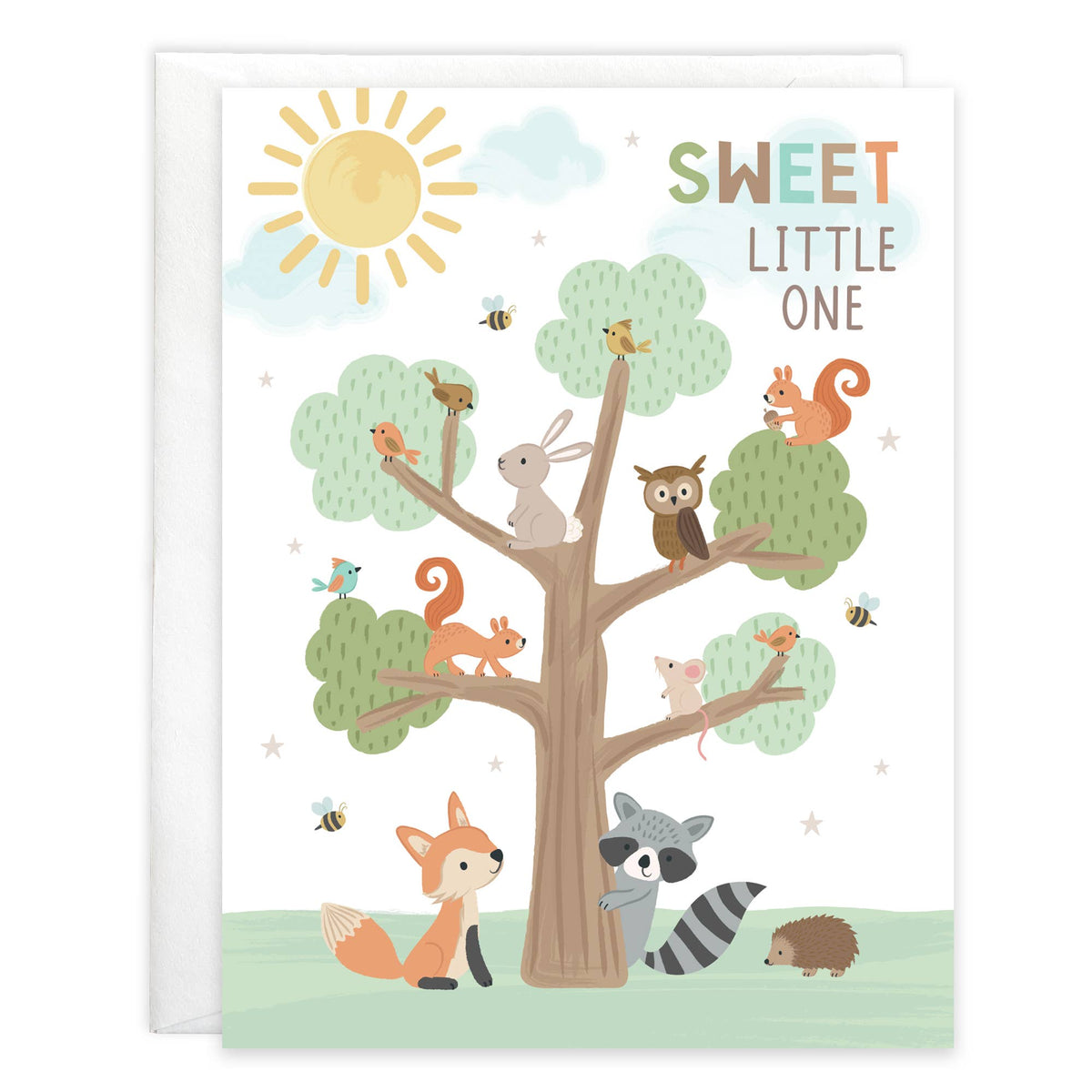 Gina B Designs Card - Forest Animal Tree