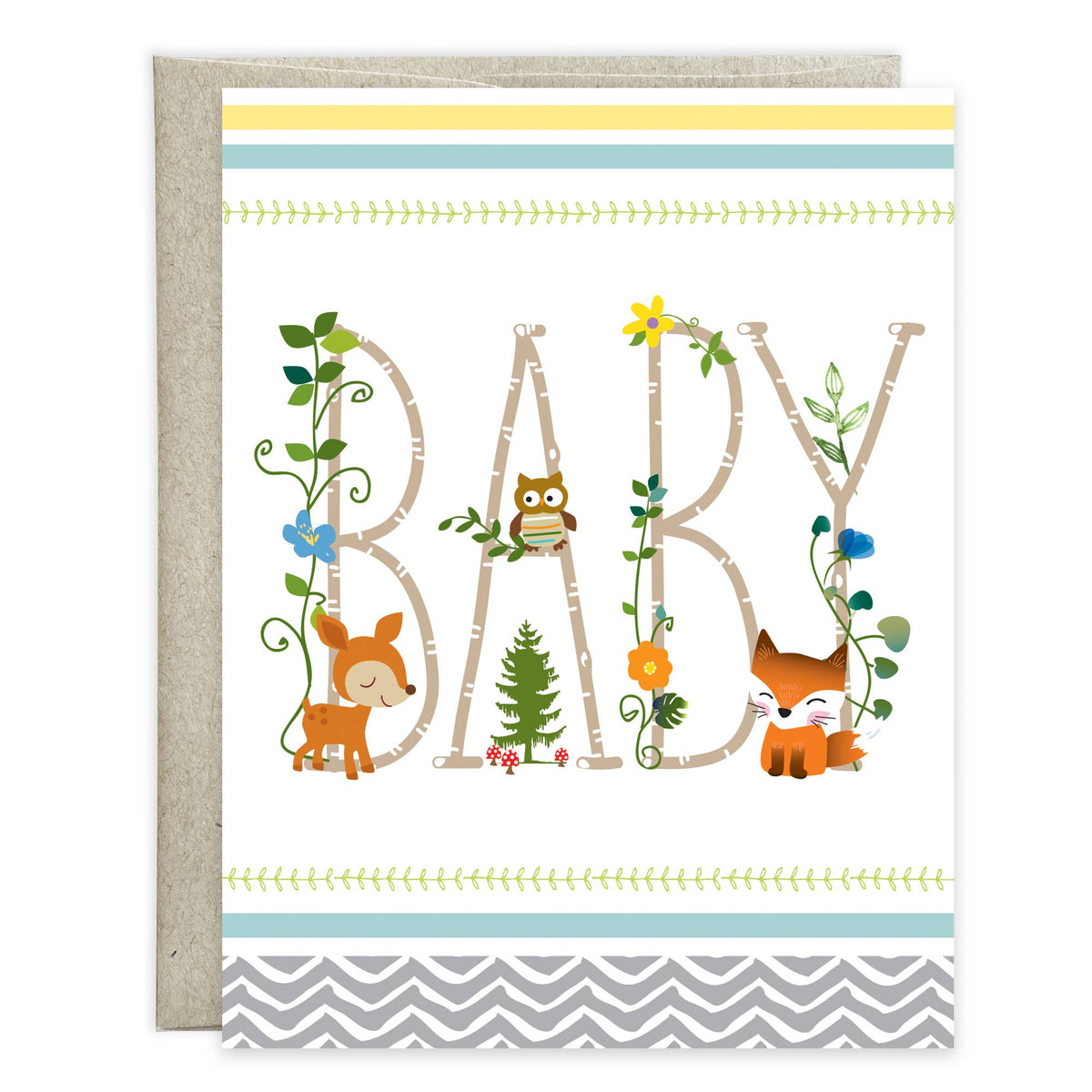 Gina B Designs Card - Woodland Baby