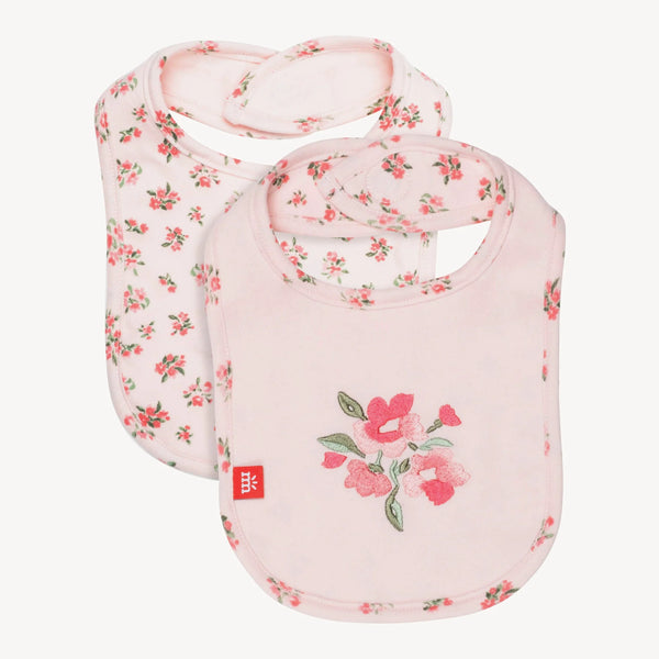 Bouquet de Fleurs Organic Cotton Magnetic Rev Bib