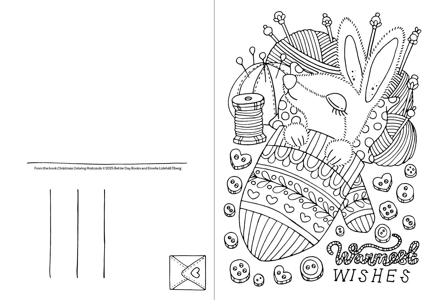 Schiffer Publishing Christmas Coloring Postcards