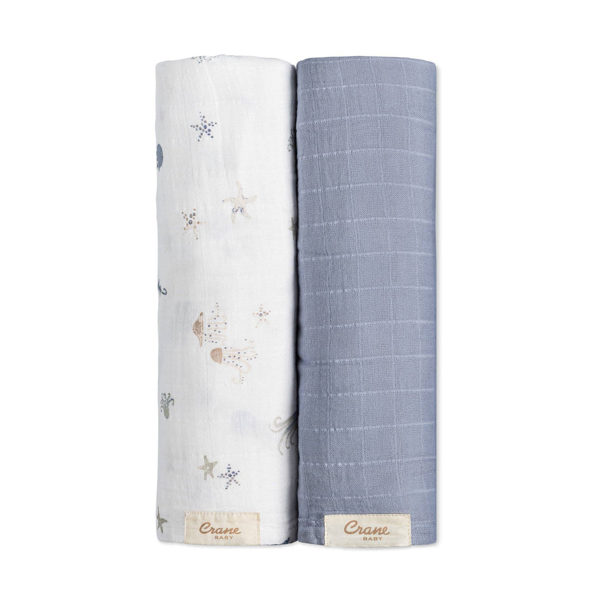 Crane Baby Cove 2-pc. Swaddle Set - Sea Life