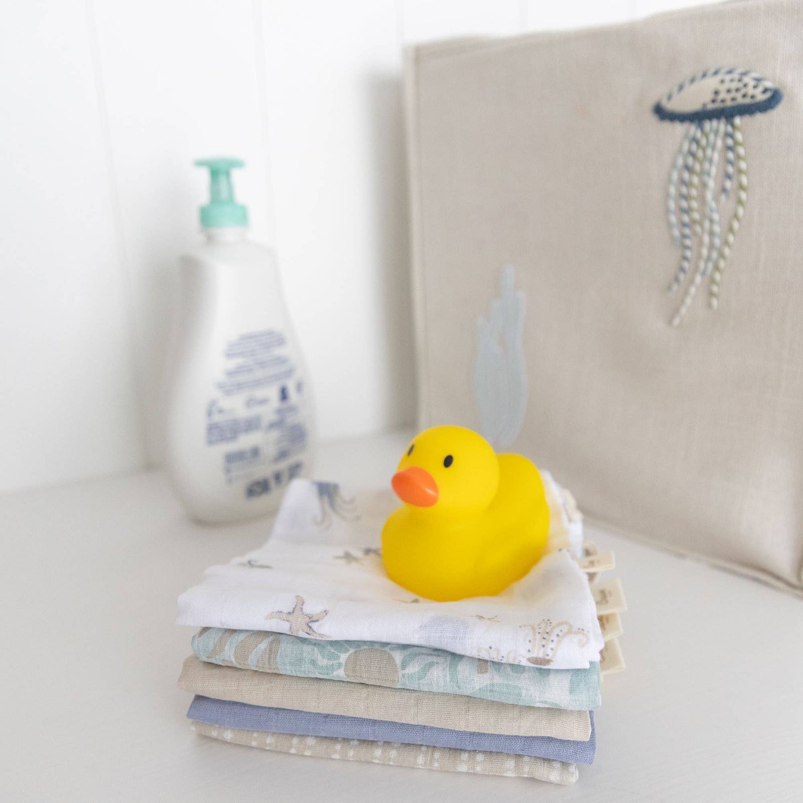 Crane Baby Cove 5-pc. Wash Cloth Set (Sea Life)