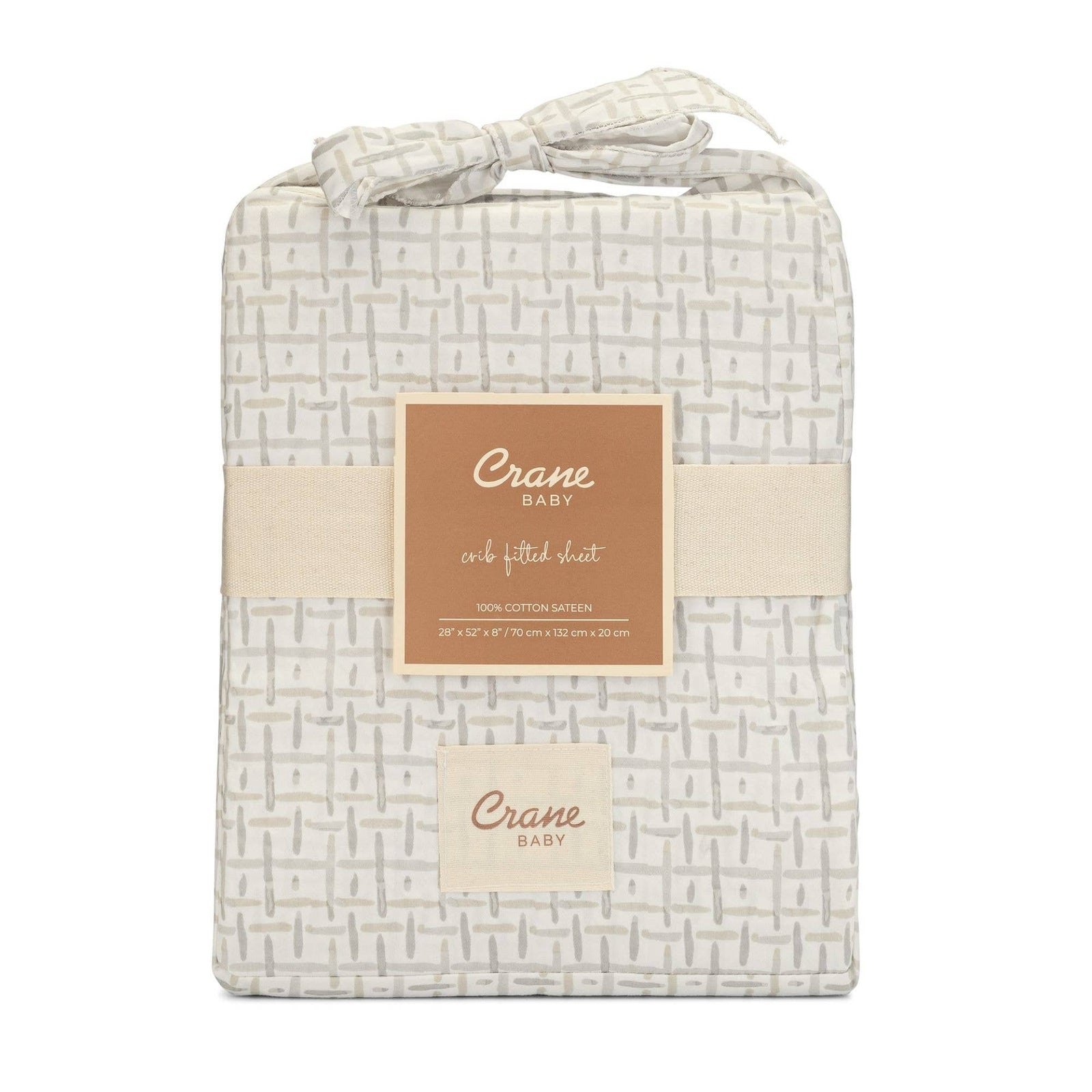 Crane Baby Cove Fitted Crib Sheet (Hashtag)