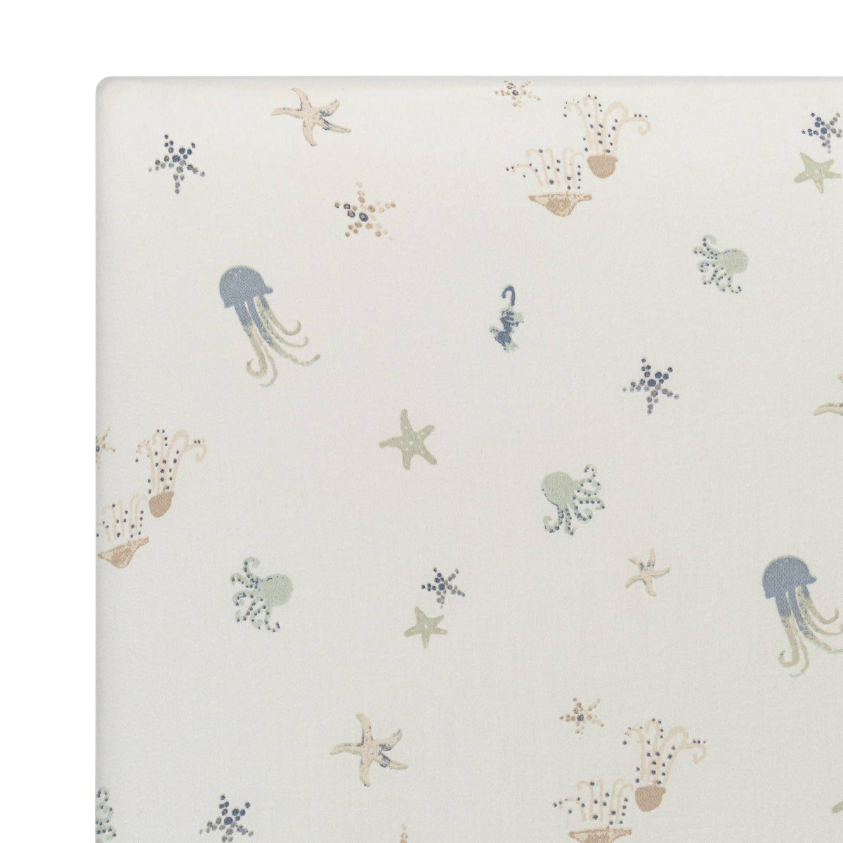 Crane Baby Cove Fitted Crib Sheet - Sea Life