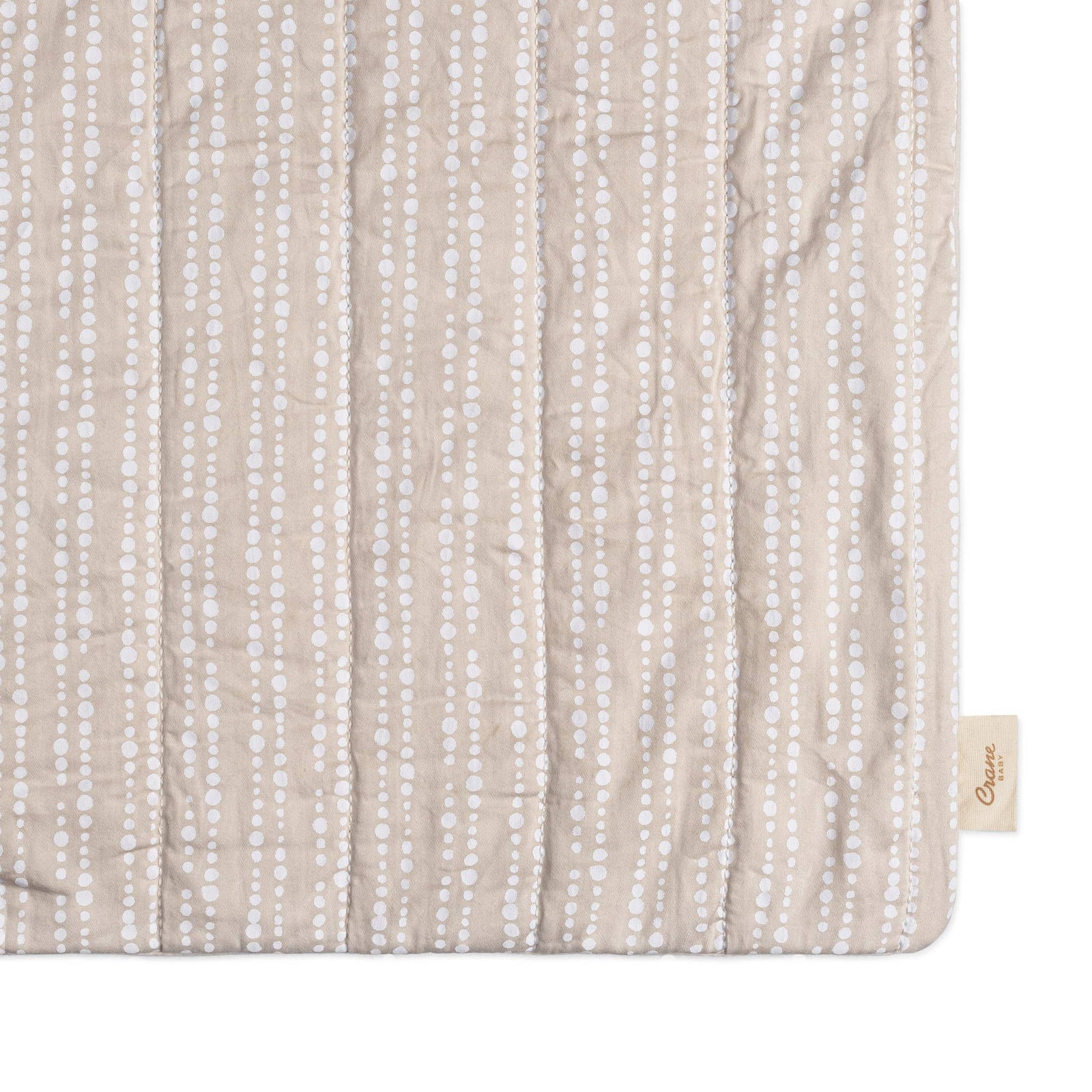 Crane Baby Cove Quilted Change Pad Cover (Neutral Dot)