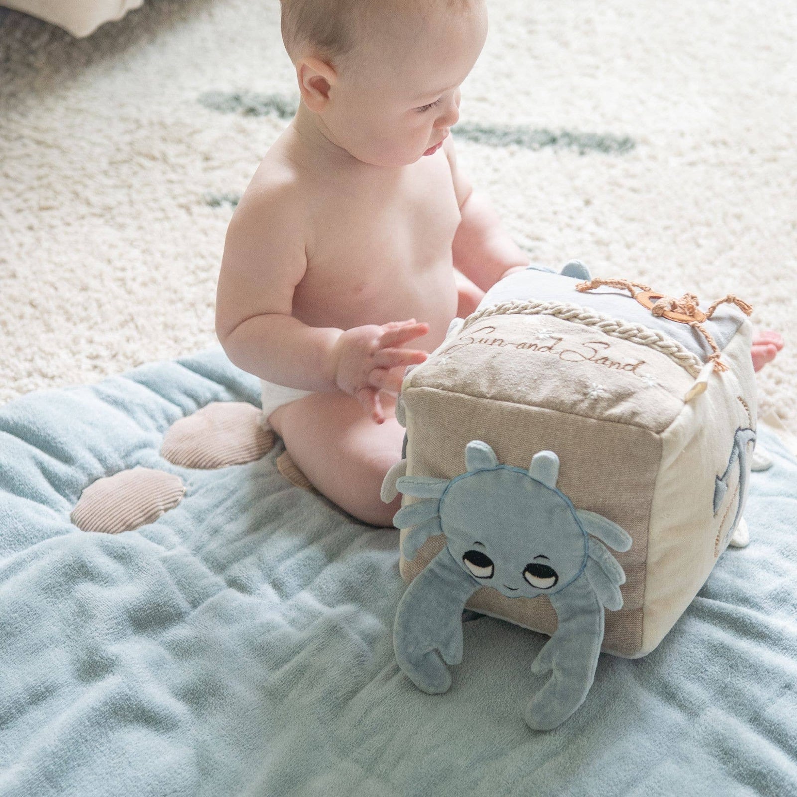 Crane Baby Cove Soft Plush Activity Cube