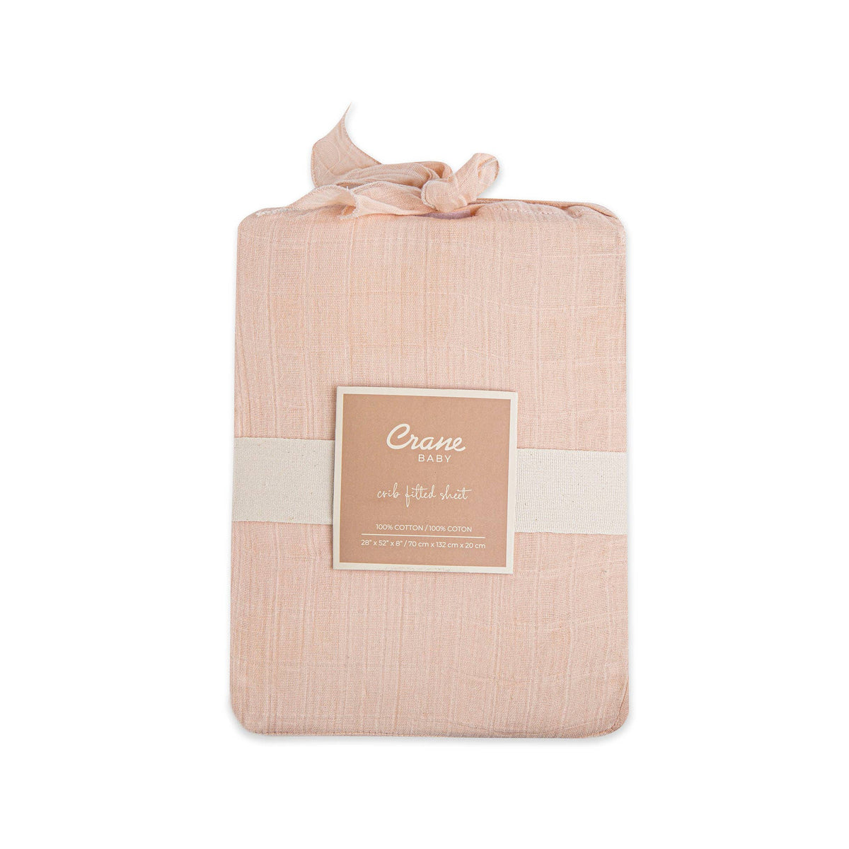 Crane Baby Crib Fitted Sheet - Desert Rose