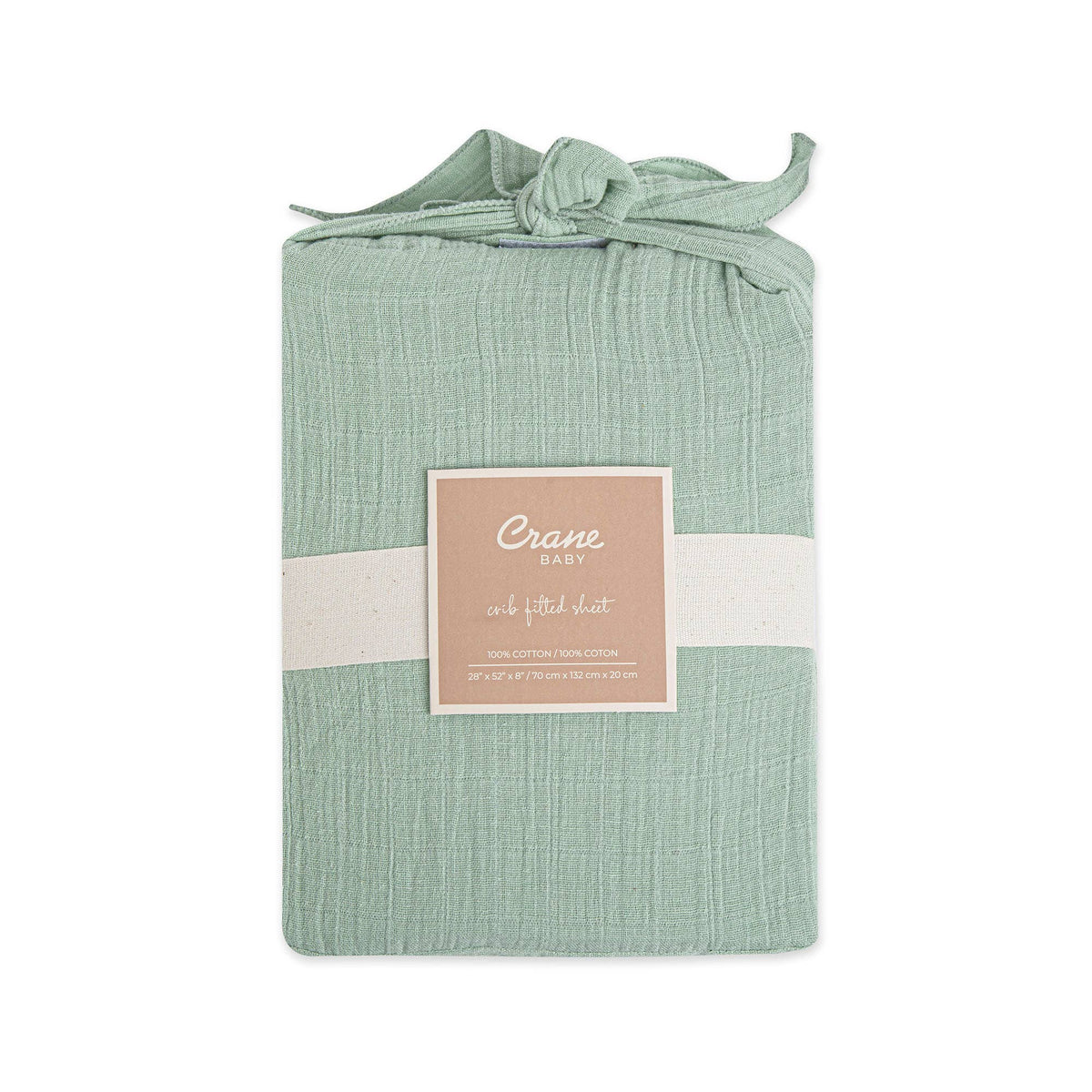 Crane Baby Crib Fitted Sheet - Evergreen