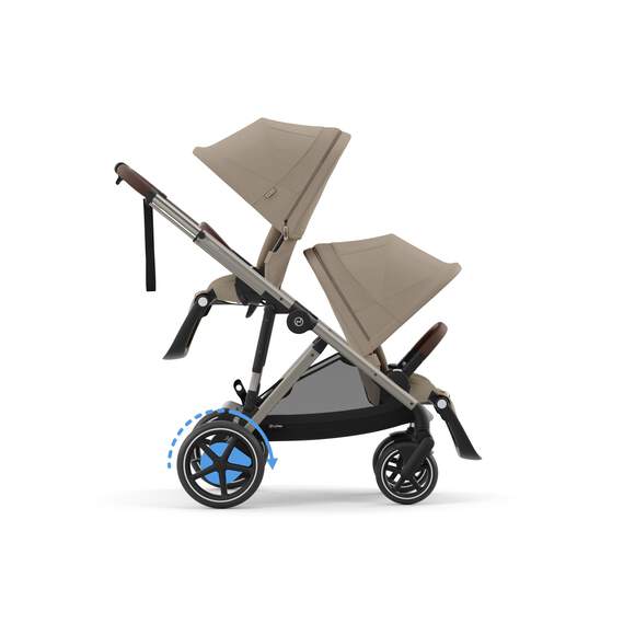 cybex kinderwagen 4 in-1 CYBEX e-Gazelle S Single-to-Double Stroller – Kids 'N Kribs