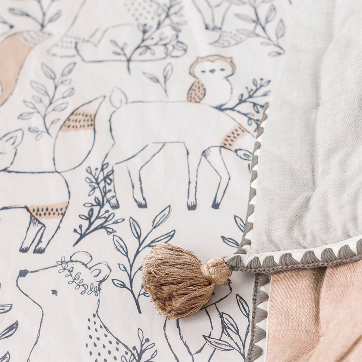 Crane Baby Ezra Crib Sheet - Woodland
