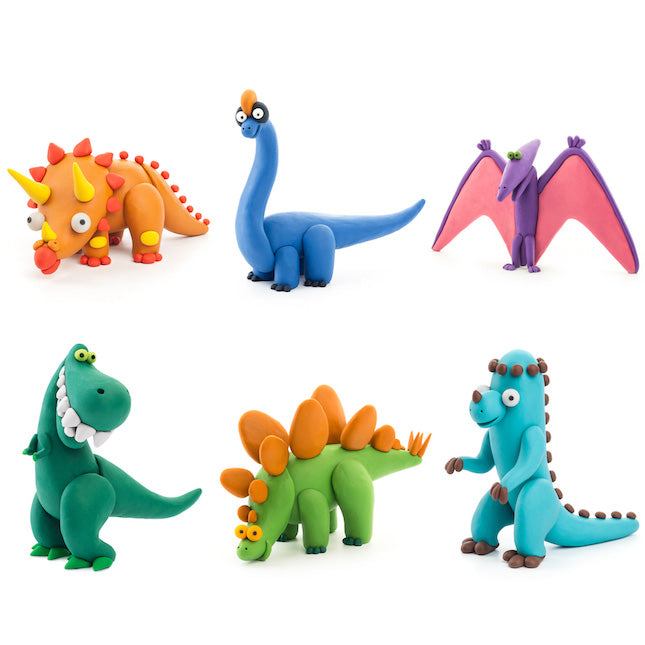 Fat Brain Toys Hey Clay Dinosaurs - 15 Can Modeling Air-Dry Clay