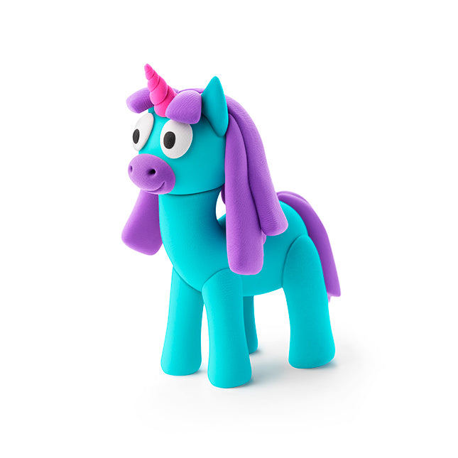 Fat Brain Toys Hey Clay Rainbow Unicorns - 15 Can Modeling Air-Dry Clay