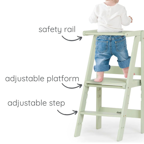 Folding Toddler Tower, Sage