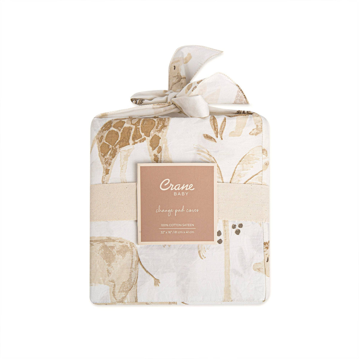 Crane Baby Kendi Quilted Change Pad Cover
