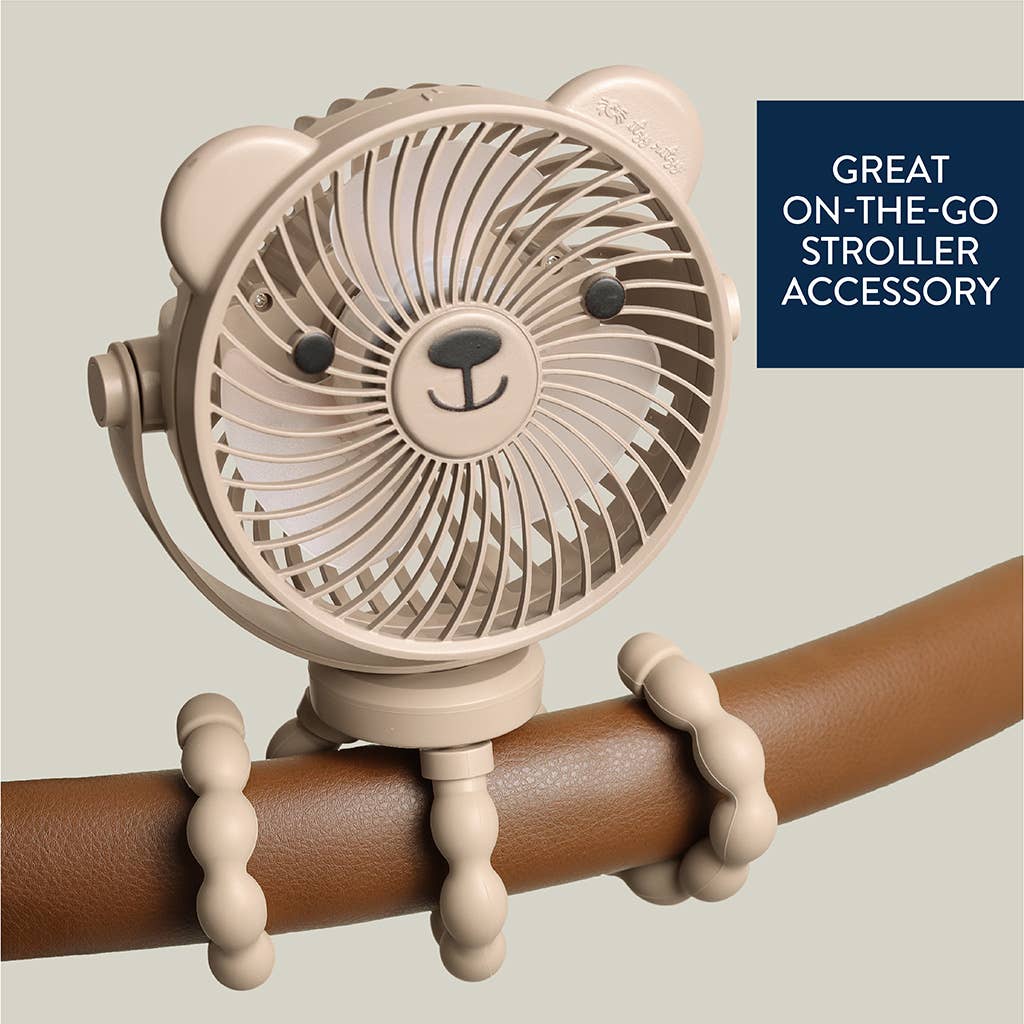 Itzy Ritzy Itzy Breeze 3-Speed Stroller Fan™, Taupe