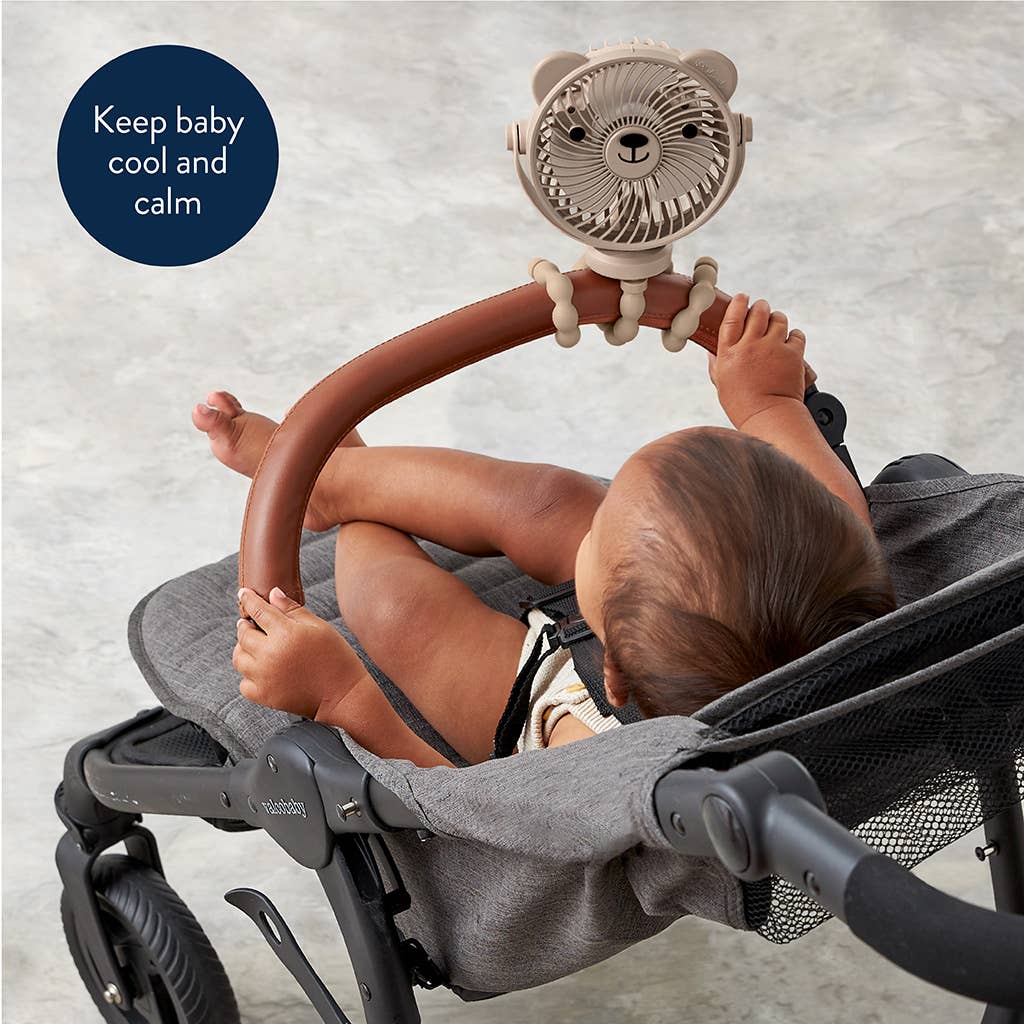 Itzy Ritzy Itzy Breeze 3-Speed Stroller Fan™, Taupe