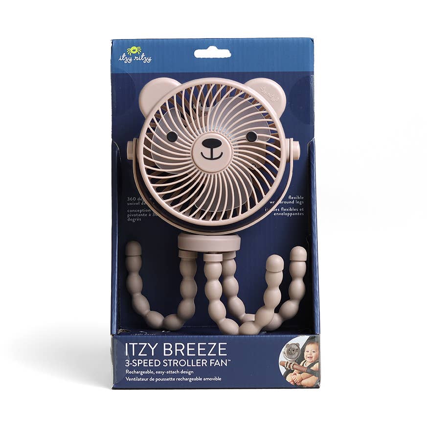 Itzy Ritzy Itzy Breeze 3-Speed Stroller Fan™, Taupe