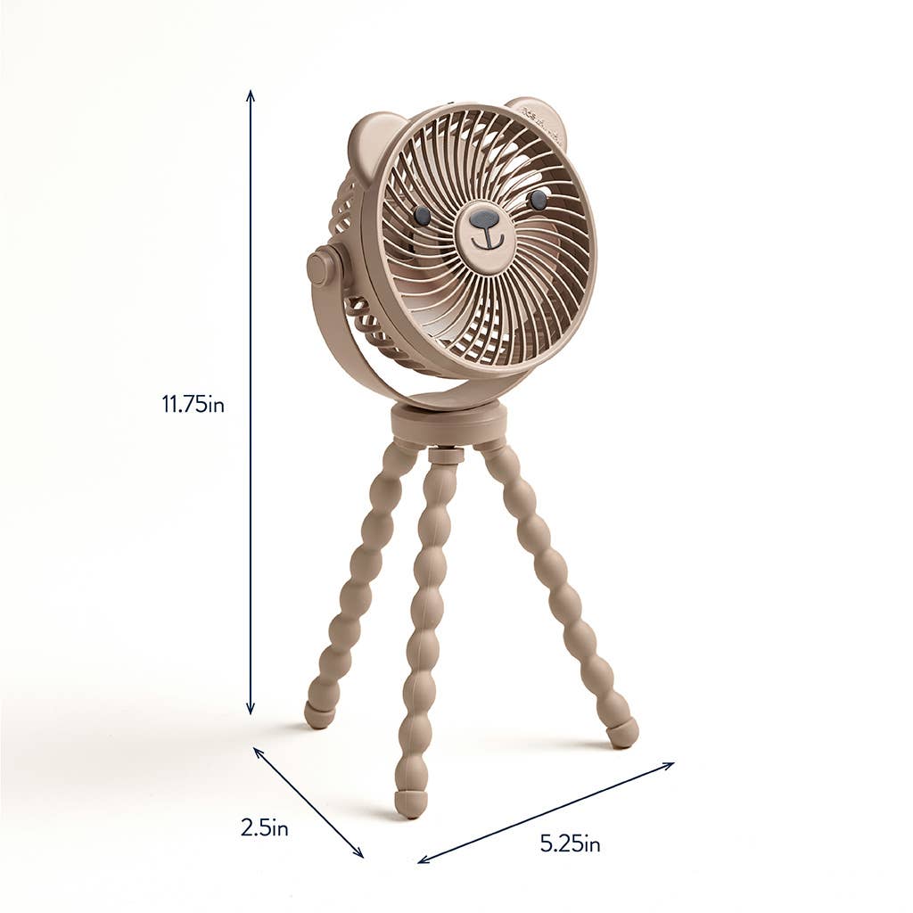 Itzy Ritzy Itzy Breeze 3-Speed Stroller Fan™, Taupe