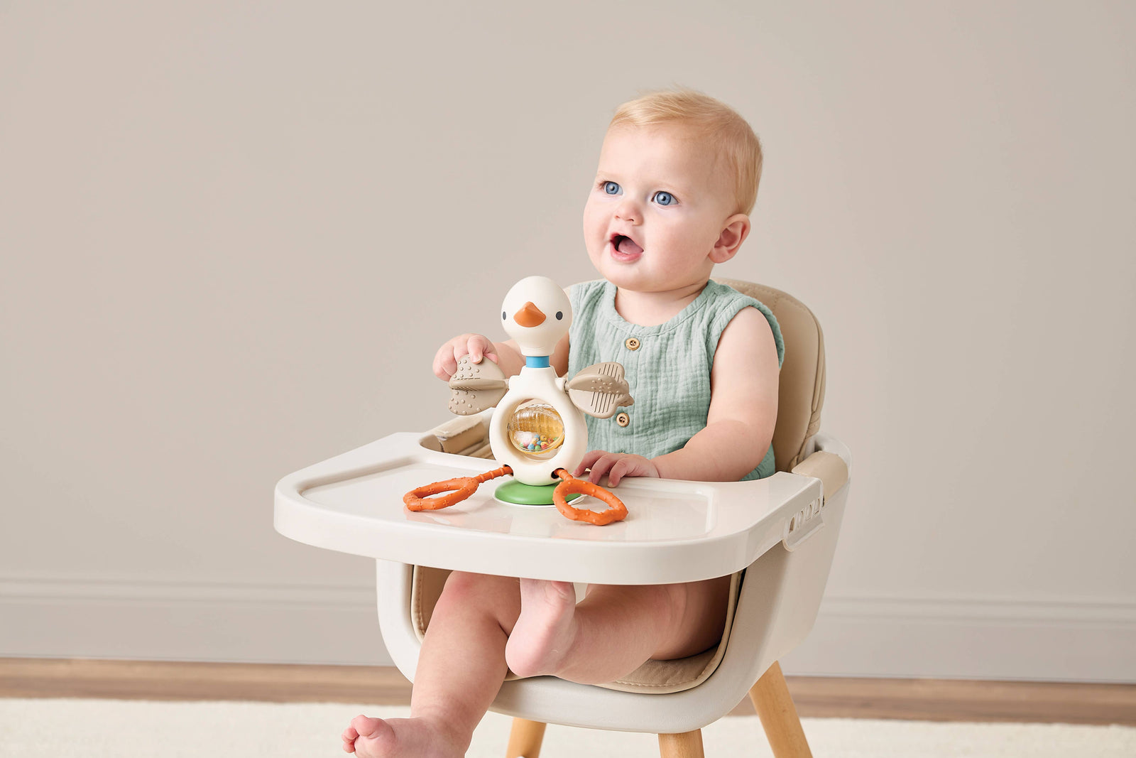 Itzy Ritzy Itzy Twist & Bop™ - High Chair Sensory Toy Goose