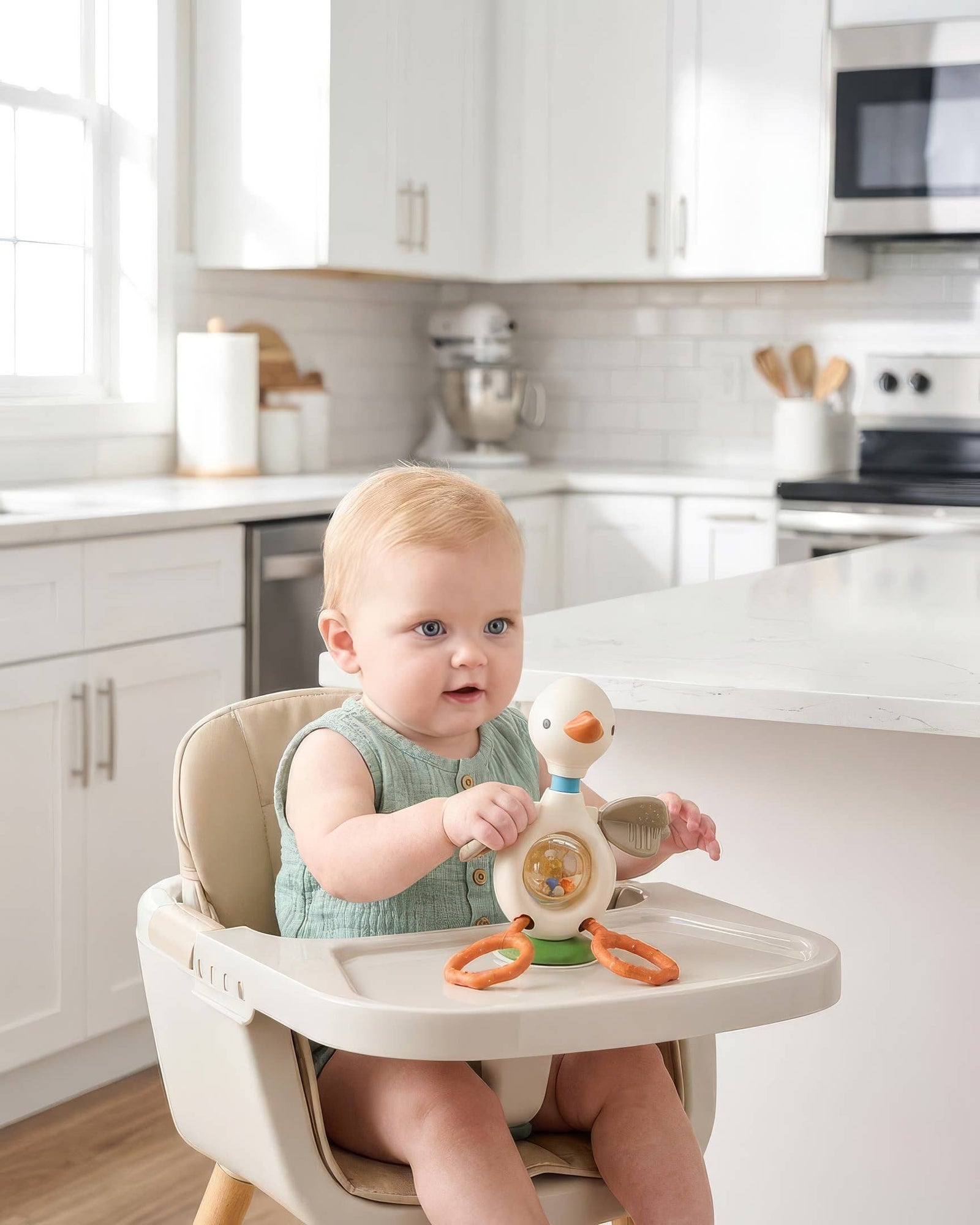 Itzy Ritzy Itzy Twist & Bop™ - High Chair Sensory Toy Goose