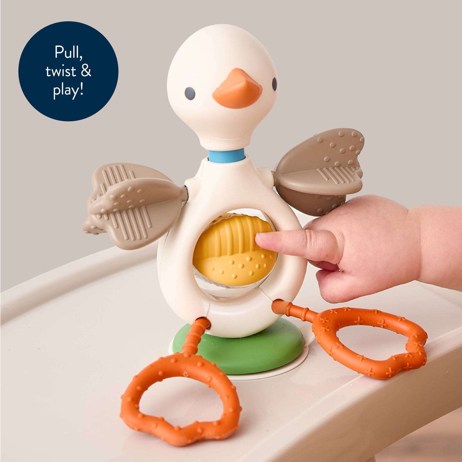 Itzy Ritzy Itzy Twist & Bop™ - High Chair Sensory Toy Goose
