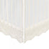 Crane Baby Off-White Lace Scallop Crib Skirt