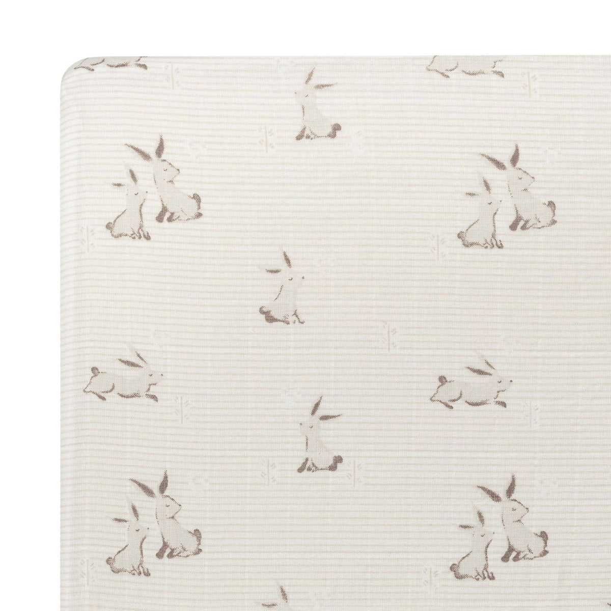 Crane Baby Organic Cotton Bunny Fitted Crib Sheet