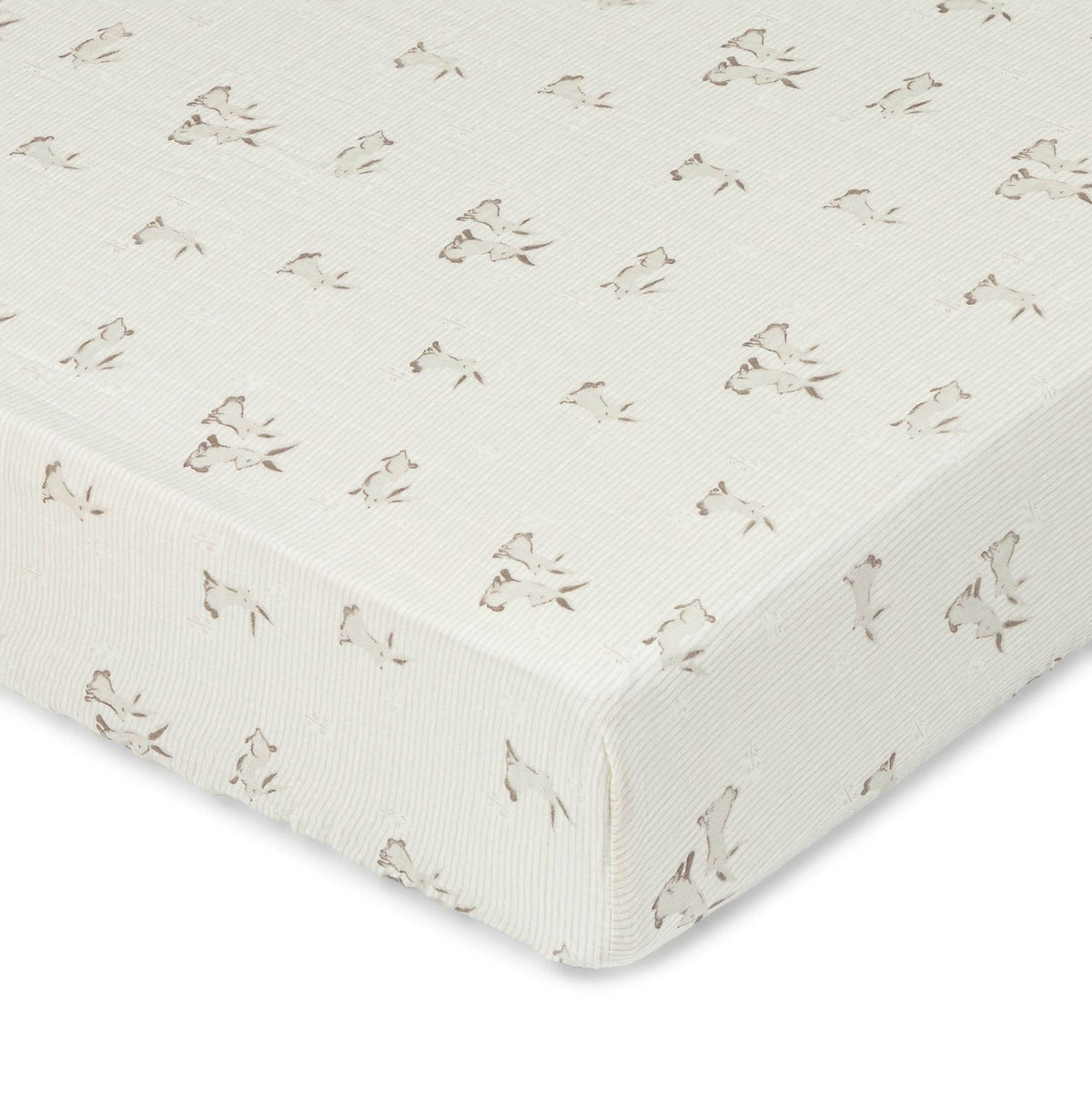 Crane Baby Organic Cotton Bunny Fitted Crib Sheet