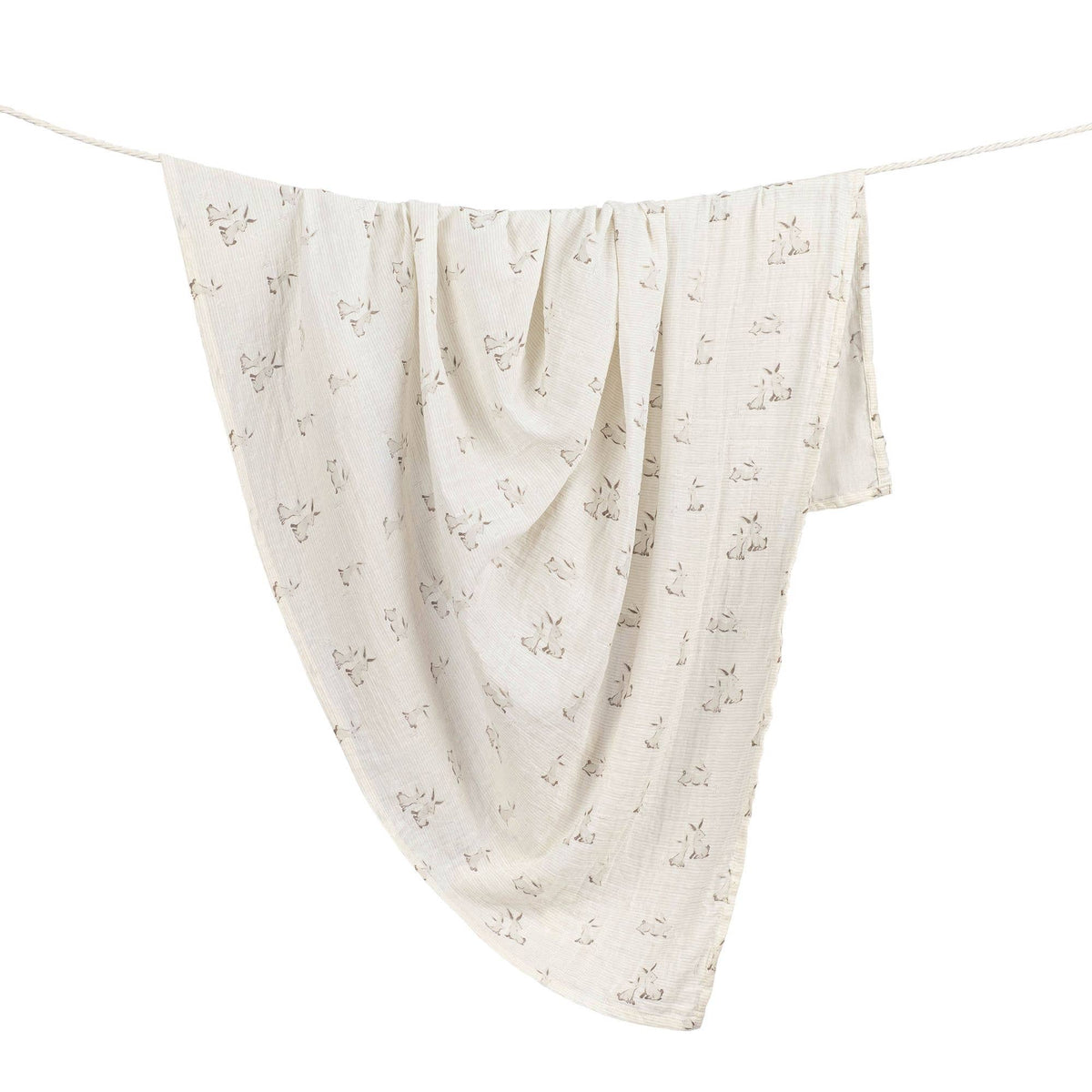 Crane Baby Organic Cotton Bunny Single Swaddle