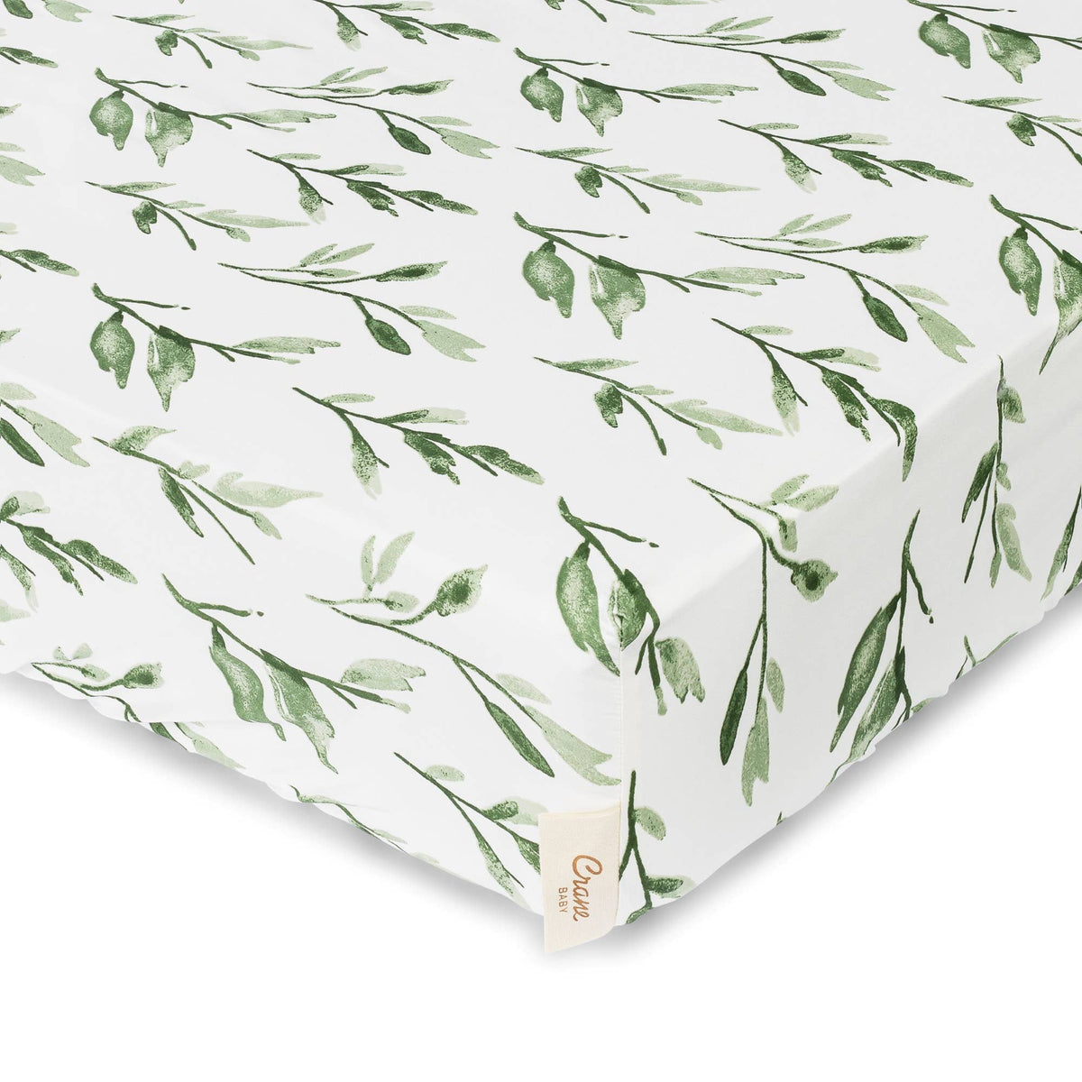 Crane Baby Parker Leaf Crib Fitted Sheet