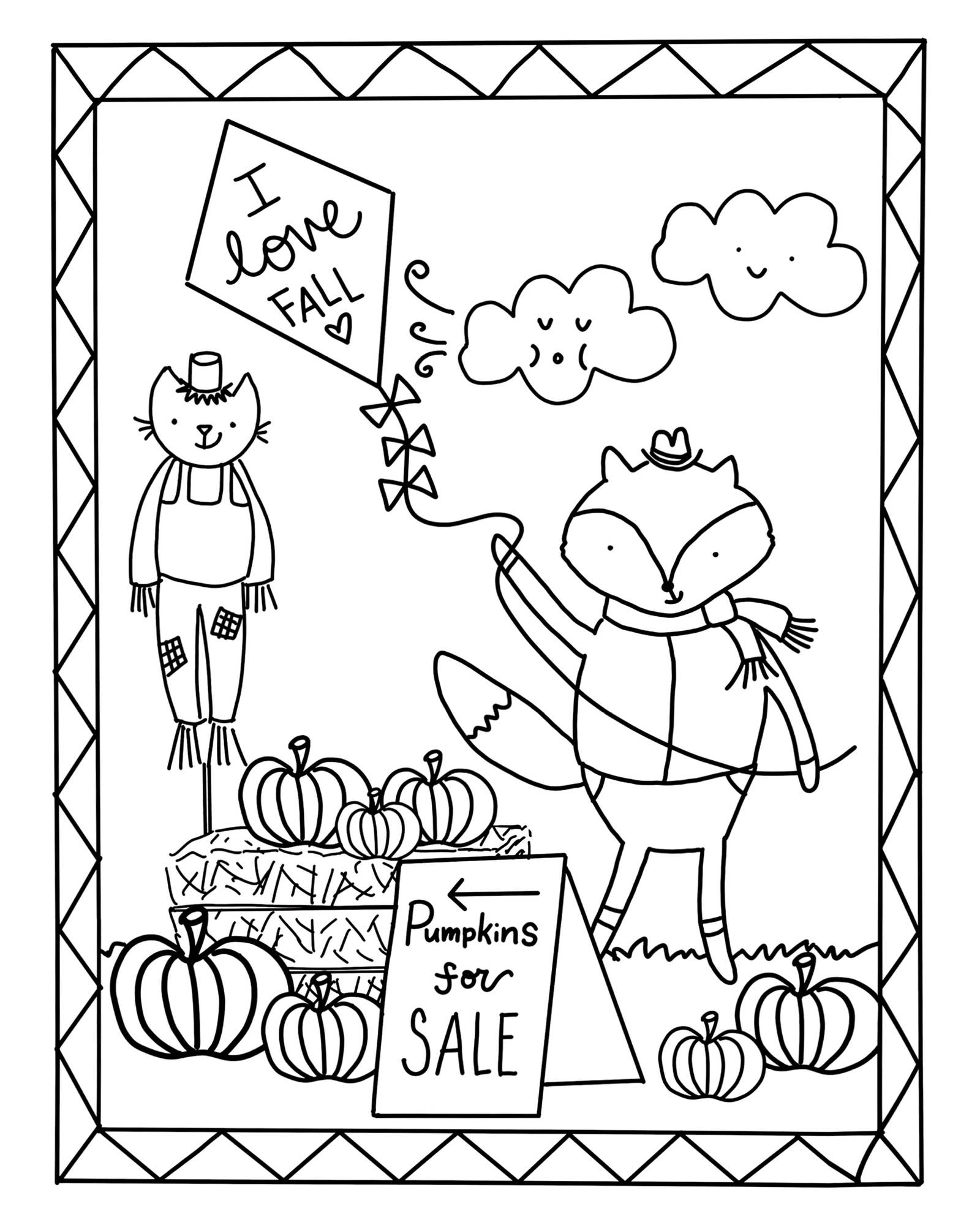 Schiffer Publishing Pumpkin Patch Pals: Paper Craft Coloring Book