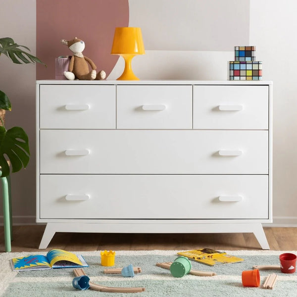 Soho 5-Drawer Dresser White