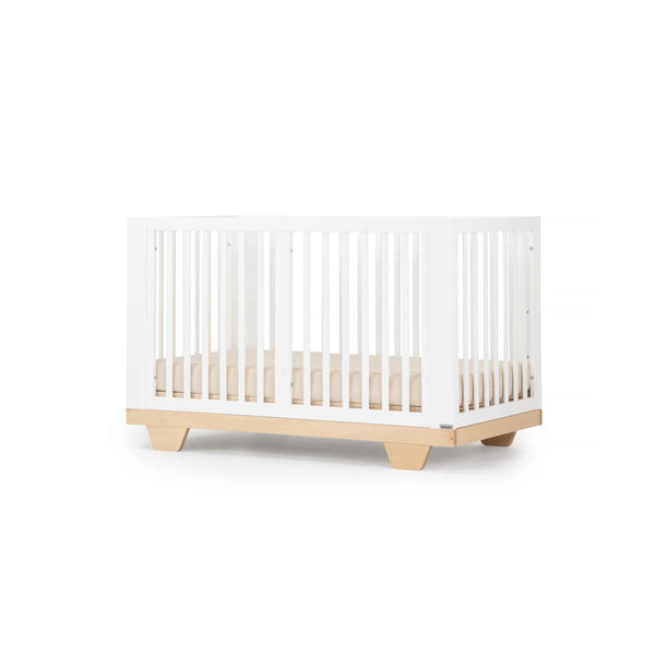 Spirit 8-in-1 Convertible Crib, White/Natural