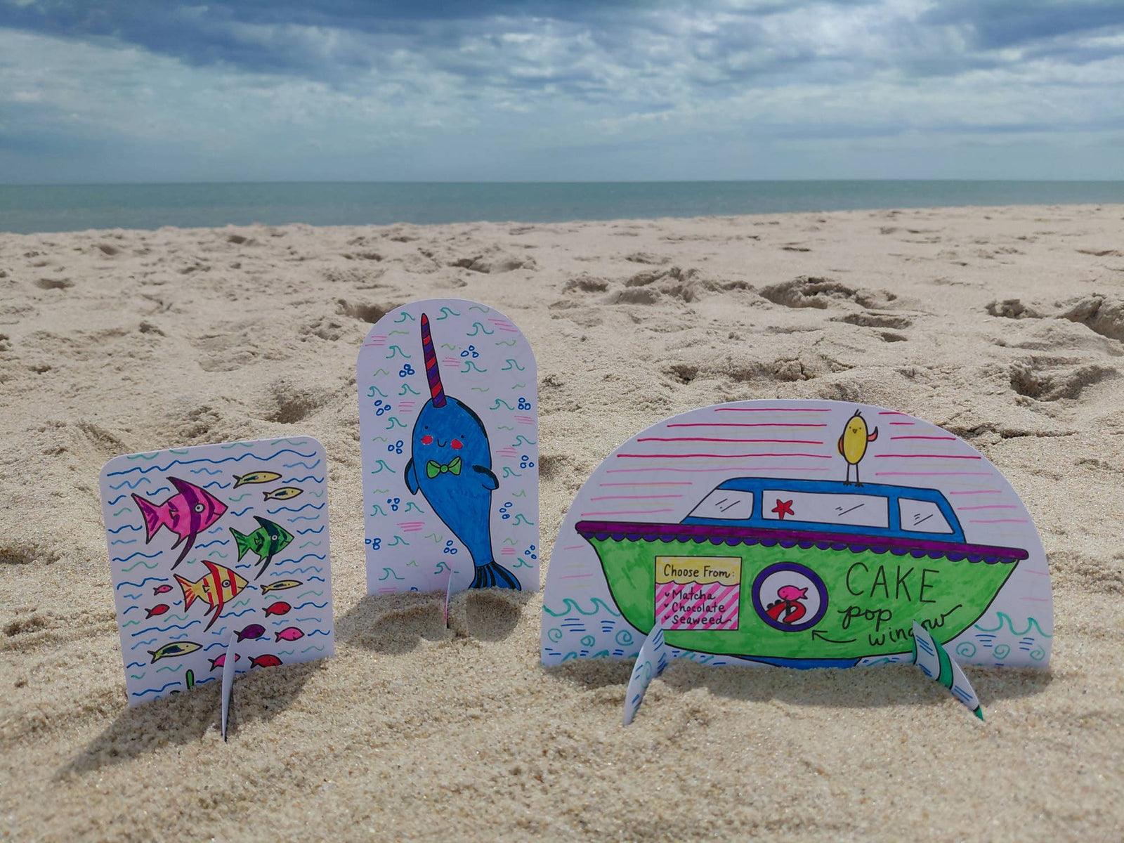 Schiffer Publishing Under the Sea Besties: Paper Craft Coloring Book