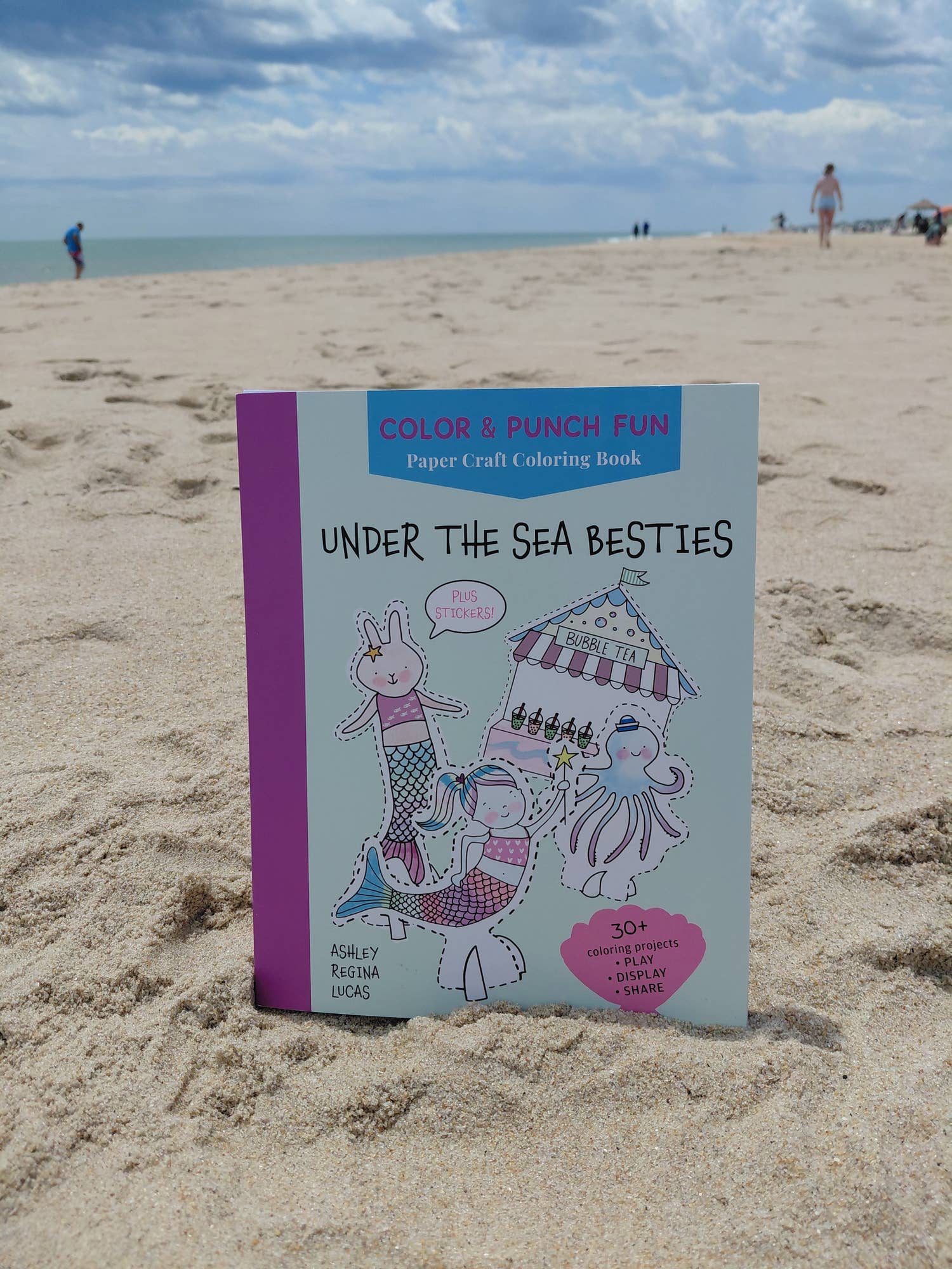 Schiffer Publishing Under the Sea Besties: Paper Craft Coloring Book