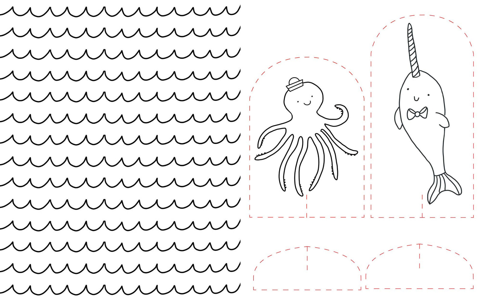 Schiffer Publishing Under the Sea Besties: Paper Craft Coloring Book