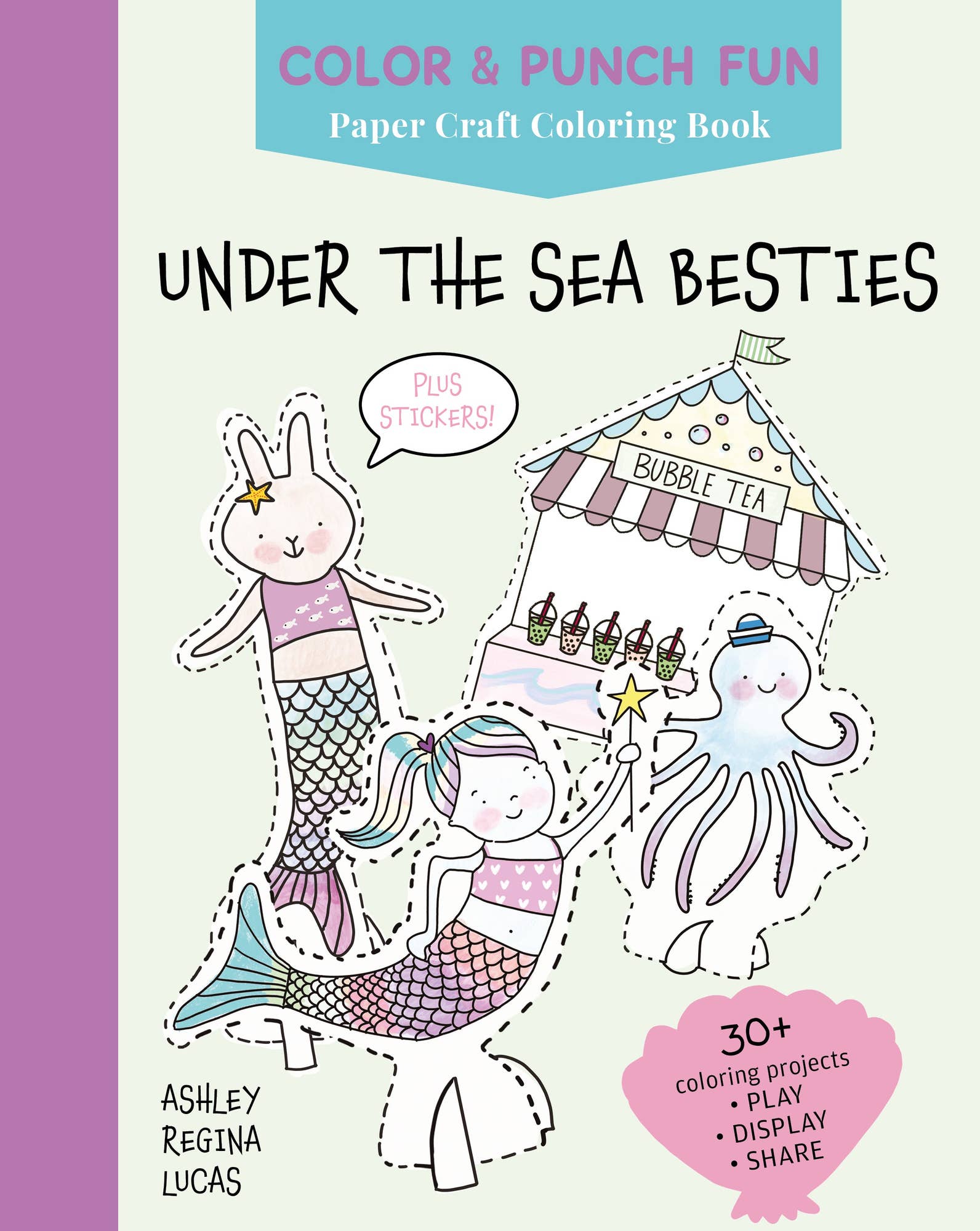 Schiffer Publishing Under the Sea Besties: Paper Craft Coloring Book