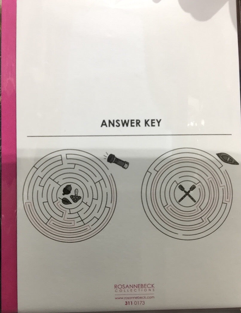 Card - Activity Card, What's Up At Camp, Pink