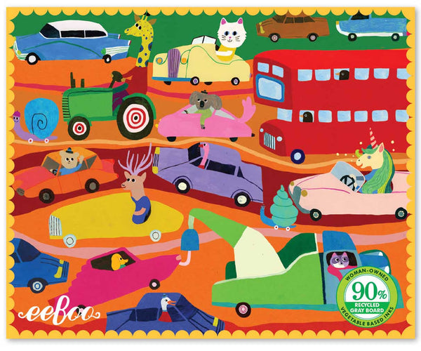 36 Piece Mini Puzzle, Traffic In The City