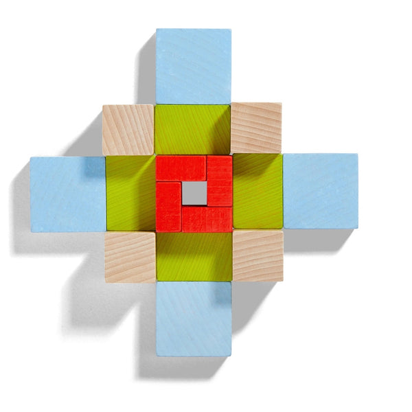 Four by Four 3D Arranging Game Wooden Blocks