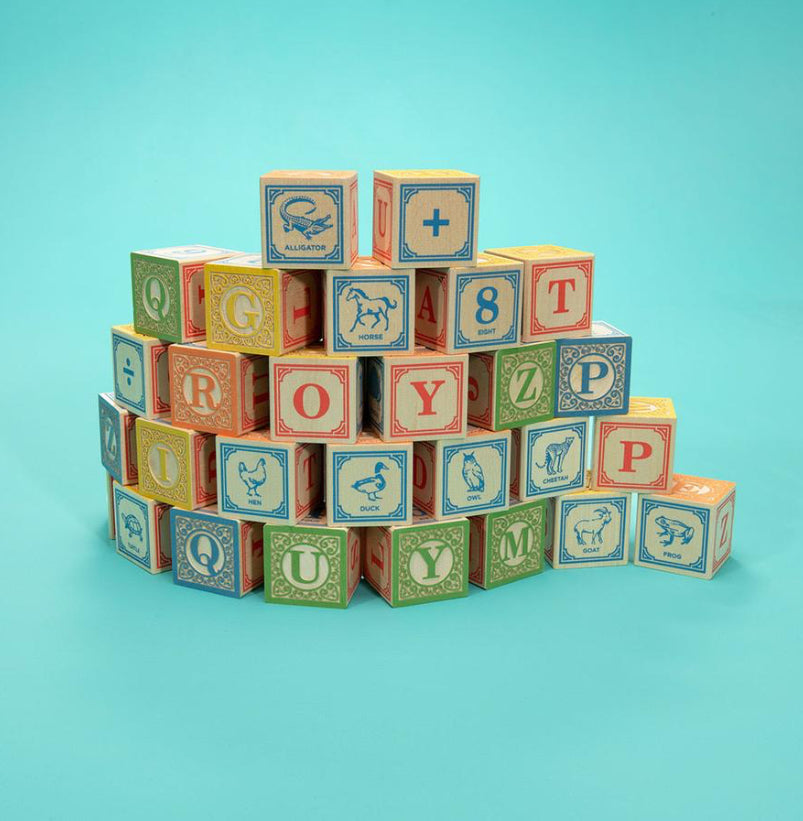 Classic ABC Blocks with Canvas Bag
