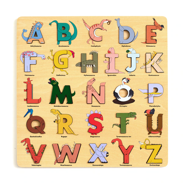 Alphabet Wooden Puzzle: Dino