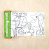 Mini Coloring Roll, Animals of the World