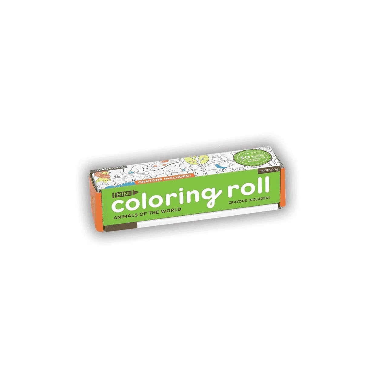 Mini Coloring Roll, Animals of the World
