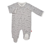 Magnetic Me Baa Baa Baby Modal Magnetic Footie, Gray